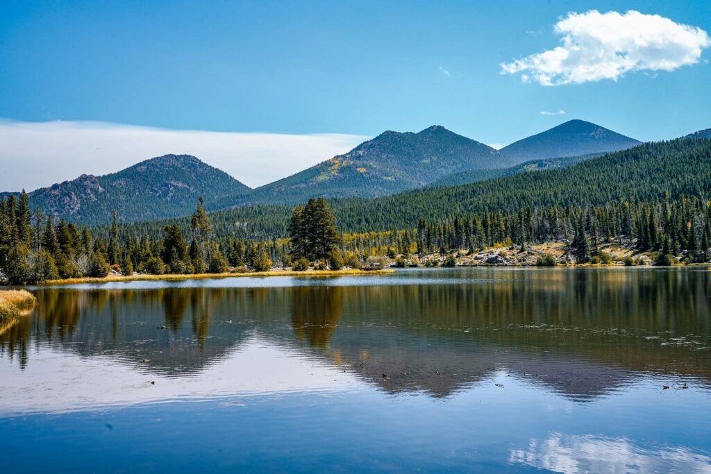 Reflection at Sprague Lake in RMNP